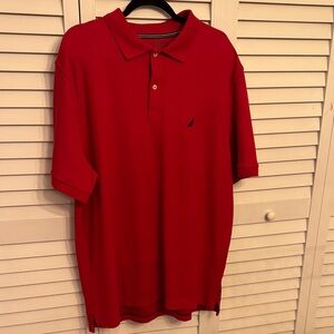 Nautica Men's Vibrant Red Polo Shirt